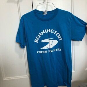 Bennington Cross country Blue Short Sleeve Tee unisex size small